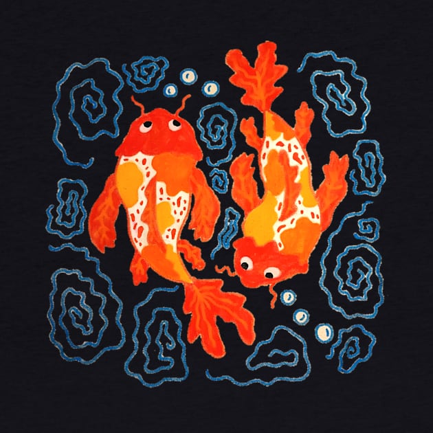 Koi Fish Painting by Bucket Hat Kiddo